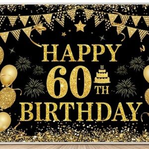 🎉 Happy 60th Birthday Banner – Gently Used, Great Condition 🎉